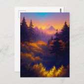 Charme van de avond briefkaart (Voorkant / Achterkant)