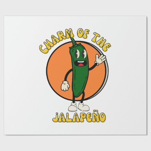 Charme van de Jalapeño Cadeaupapier (Vlak)