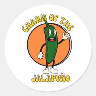 Charme van de Jalapeño Ronde Sticker