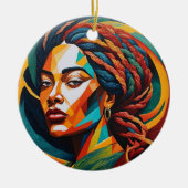 charme van elegantie keramisch ornament (Voorkant)