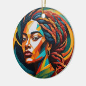 charme van elegantie keramisch ornament (Links)