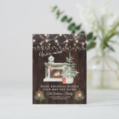 Charme We Zijn Verhuisd Winter Vakantie Sfeer Kaart (Staand voorkant)