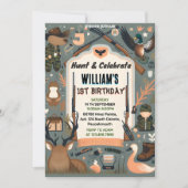 charme Wild Camo Oh Deer Eend jacht 1e verjaardag Kaart (Voorkant)