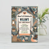 charme Wild Camo Oh Deer Eend jacht 1e verjaardag Kaart (Staand voorkant)