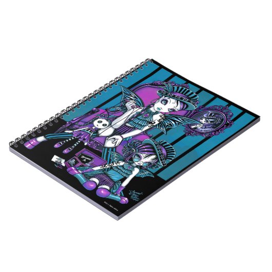 "Charmed" gothische couture Magical Fairy notebook Notitieboek (Linkerzijde)