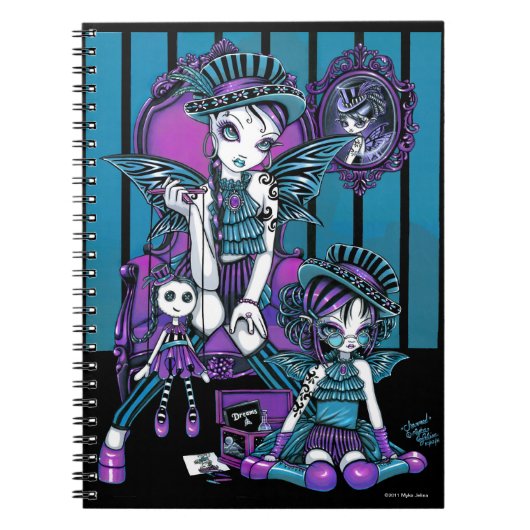 "Charmed" gothische couture Magical Fairy notebook Notitieboek (Voorkant)