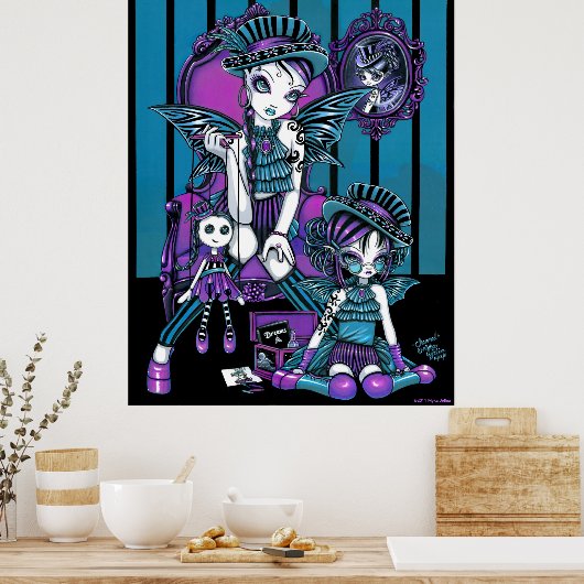 "Charmed" gothische couture Magical Fairy Poster (Keuken)