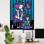 "Charmed" gothische couture Magical Fairy Poster (Thuiskantoor)
