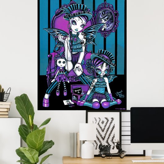 "Charmed" gothische couture Magical Fairy Poster (Thuiskantoor)
