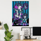 "Charmed" gothische couture Magical Fairy Poster (Thuiskantoor)