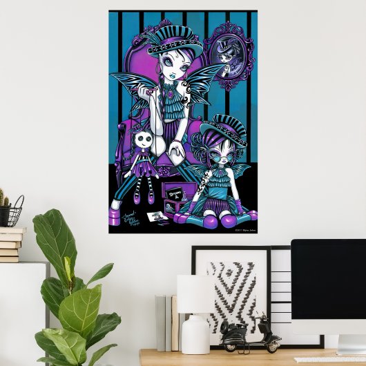 "Charmed" gothische couture Magical Fairy Poster (Thuiskantoor)
