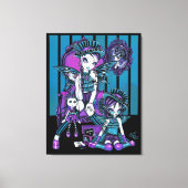 "Charmed" Gotische Couture Fairy Verpakt Canvas (Voorkant)
