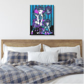 "Charmed" Gotische Couture Fairy Verpakt Canvas Afdruk (Insitu (Slaapkamer))
