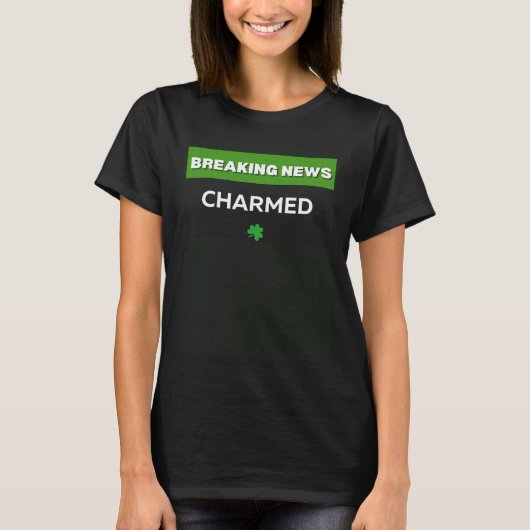 CHARMED ST PATRICKS DAY C IRISH SHAMROCK ST PADDY T-SHIRT (Voorkant)