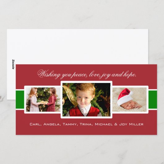 Charmed Trio Kerstkaart (Voorkant / Achterkant)