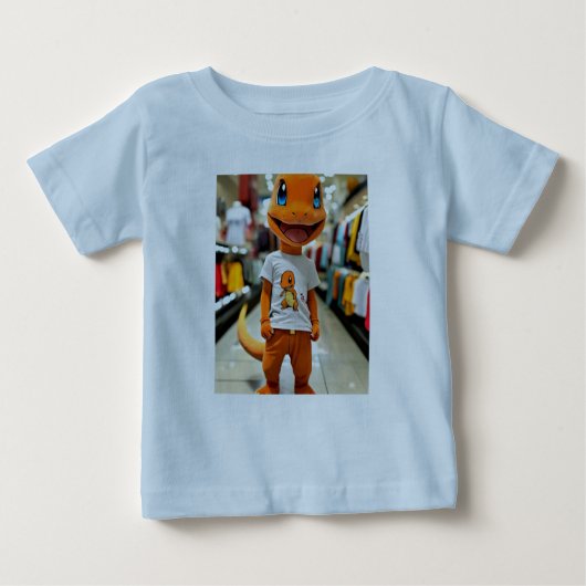 "Charmender Tries" Pokémon T-shirt voor jongens (Voorkant)