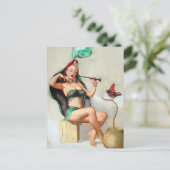 Charmer Pin Up Briefkaart (Staand voorkant)