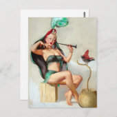 Charmer Pin Up Briefkaart (Voorkant / Achterkant)