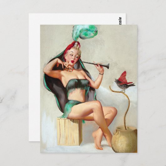 Charmer Pin Up Briefkaart (Voorkant / Achterkant)