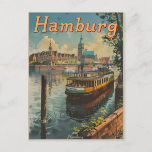  charmes van Hamburgs Inner Alster Briefkaart