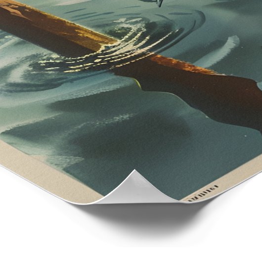  charmes van Hamburgs Inner Alster Poster (Hoek)