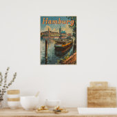  charmes van Hamburgs Inner Alster Poster (Keuken)