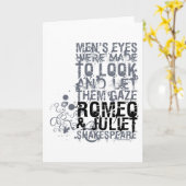 Charmeur & het Citaat van het Man Juliet Kaart (Gele Bloem)