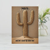 Charmeuze Vintage Cactus Kaart (Staand voorkant)