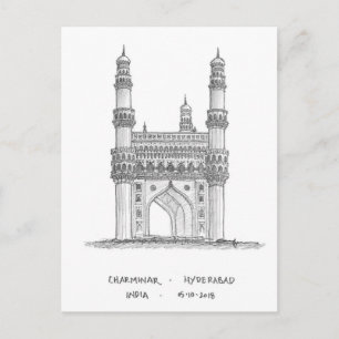 Charminar, Hyderabad, India Briefkaart