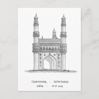 Charminar, Hyderabad, India Briefkaart