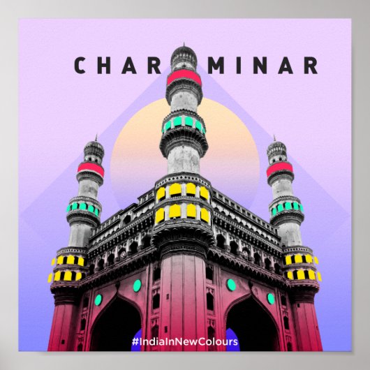 CharMinar Hyderabad India Poster (Voorkant)
