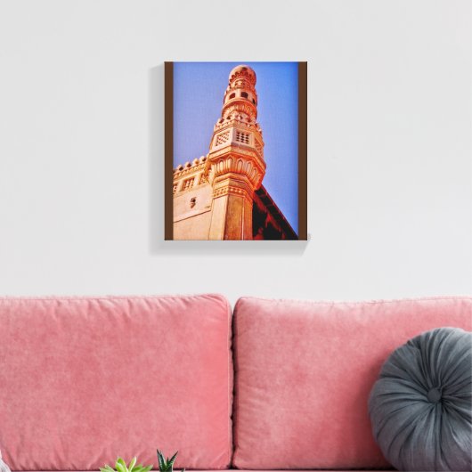 Charminar Minaret Canvas Afdruk (Insitu (Woonkamer))