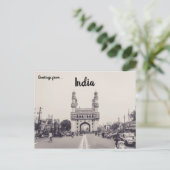 Charminar Monument Landmark Hyderabad India Design Briefkaart (Staand voorkant)