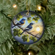 Charming Acadian Flycatchers Scene Christmas