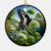 Charming Anise Swallowtail Butterfly Keramisch Ornament (Voorkant)
