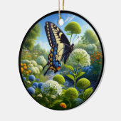 Charming Anise Swallowtail Butterfly Keramisch Ornament (Links)