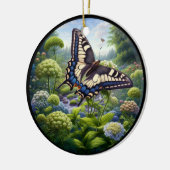 Charming Anise Swallowtail Butterfly Keramisch Ornament (Links)