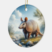 Charming Armadillo Keepsake Keramisch Ornament (Links)