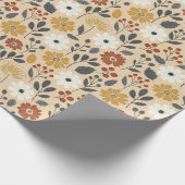 Charming Autumn Floral Cadeaupapier (Hoek)