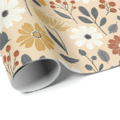 Charming Autumn Floral  Cadeaupapier (Rol Hoek)