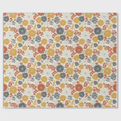 Charming Autumn Floral  Cadeaupapier (Vlak)