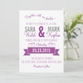 Charming Banner-uitnodigingen Kaart (Staand voorkant)