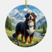 Charming Bernese Mountain Dog Keepsake Keramisch Ornament (Voorkant)