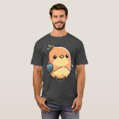 Charming Bird Een Schattigee en lieve design vinta T-shirt (Voorkant volledig)