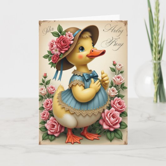 Charming Bird Friend Hello Card Kaart (Voorkant)