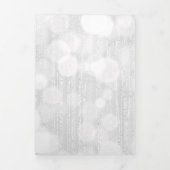 Charming Birds en Magnolia Blossom Drieluik Uitnodiging (Cover)