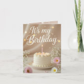Charming Birthday Invitation Card-for all ages. Kaart (Voorkant)