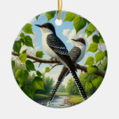 Charming Black-billed Cuckoo Keepsake Keramisch Ornament (Voorkant)