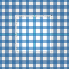 Charming Blue Gingham Stof