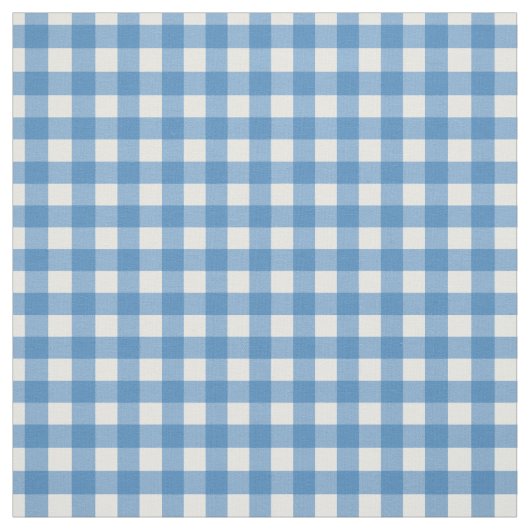 Charming Blue Gingham Stof (Swatch)